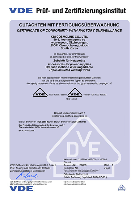 VDE CERTIFICATE_138053_TIW-M